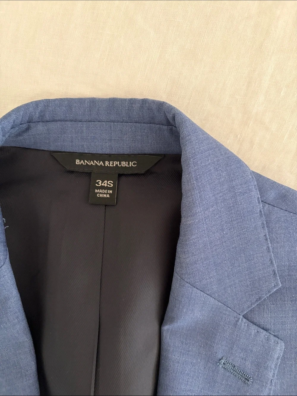 Banana Republic slim fit  Blue Two-Button Blazer